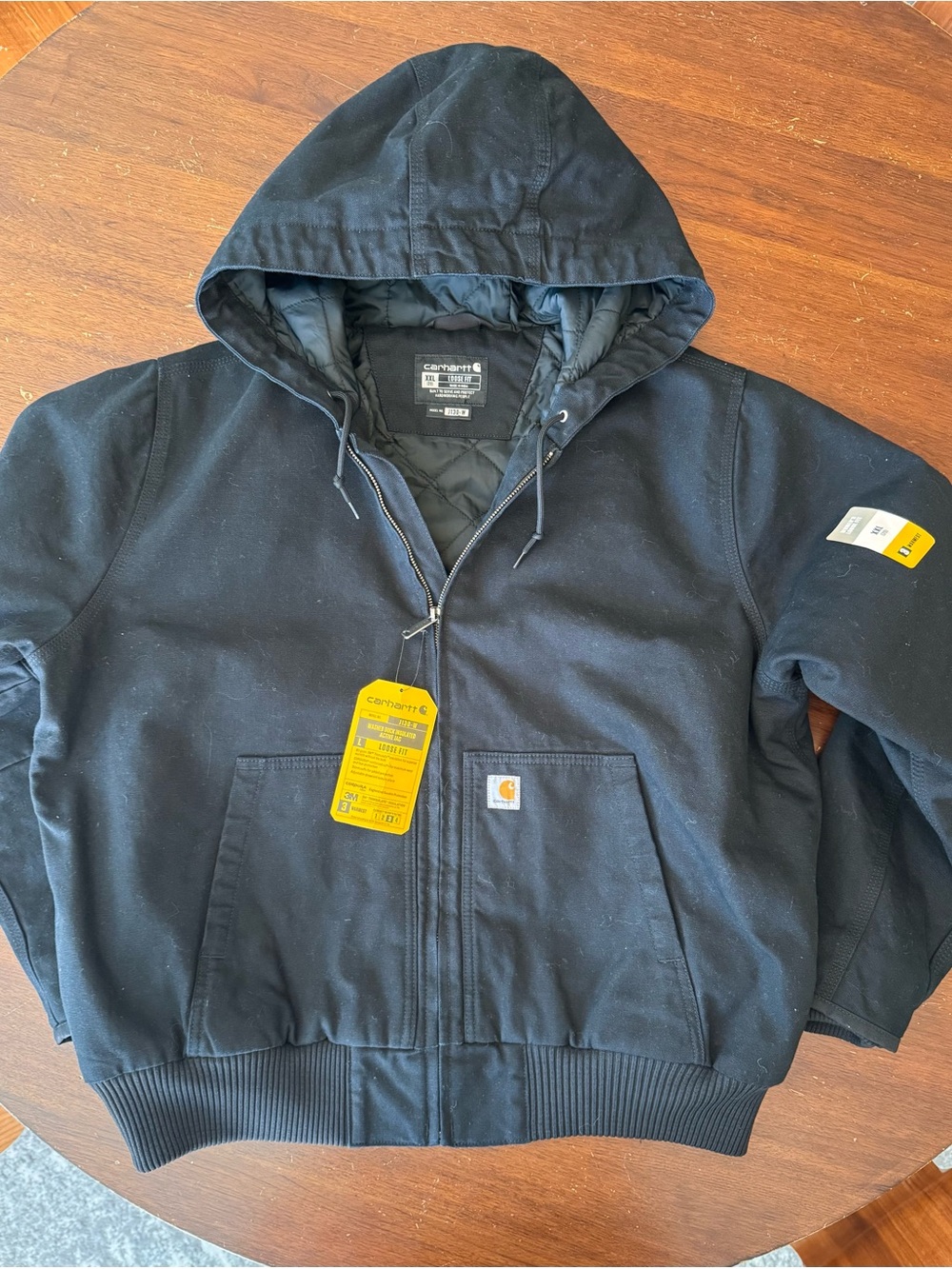 Carhartt Women’s J130-W Washed Duck Active Jac Black XXL 20 NWT